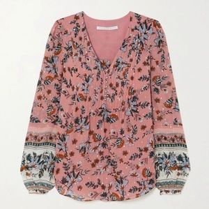 Veronica Beard Lowell blouse size 6 Pink Floral